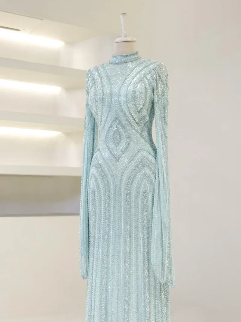 Couture Berru Modest Evening Dress