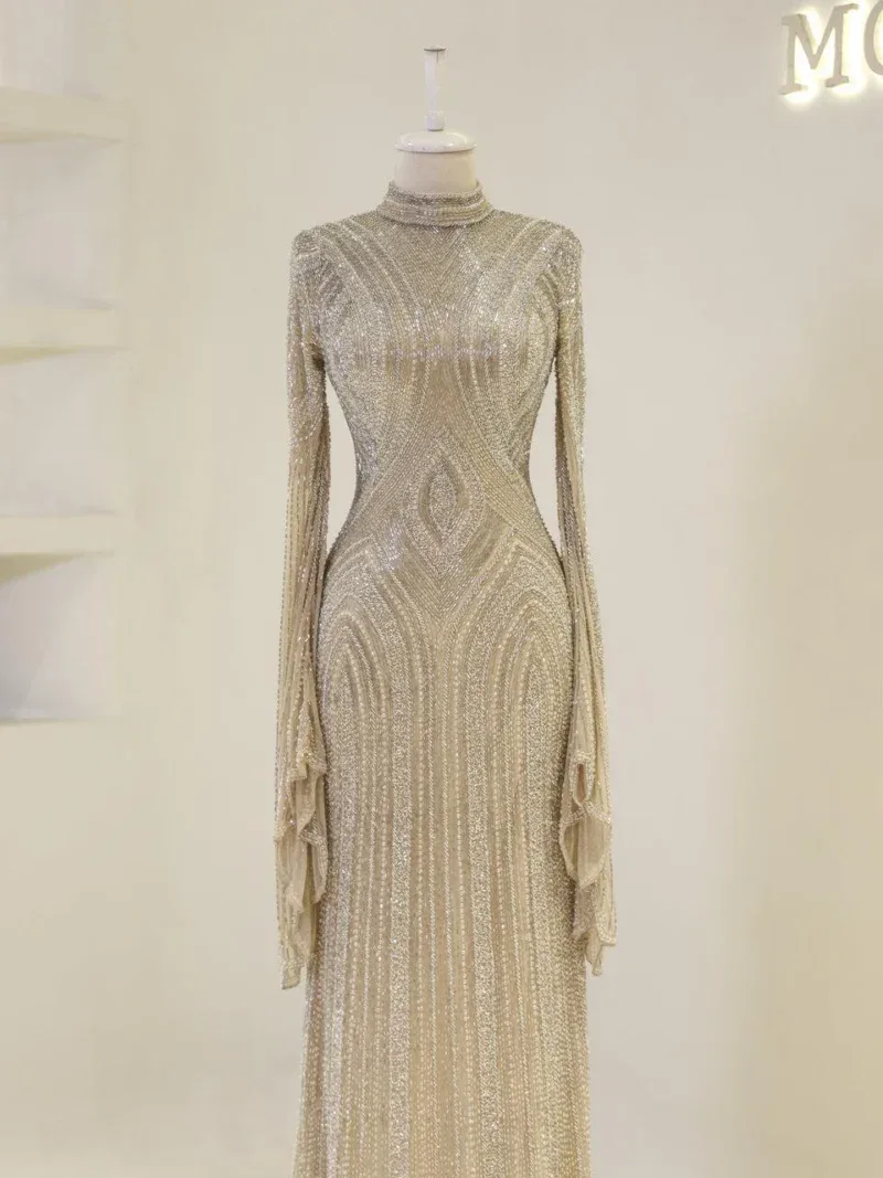 Couture Berru Modest Evening Dress