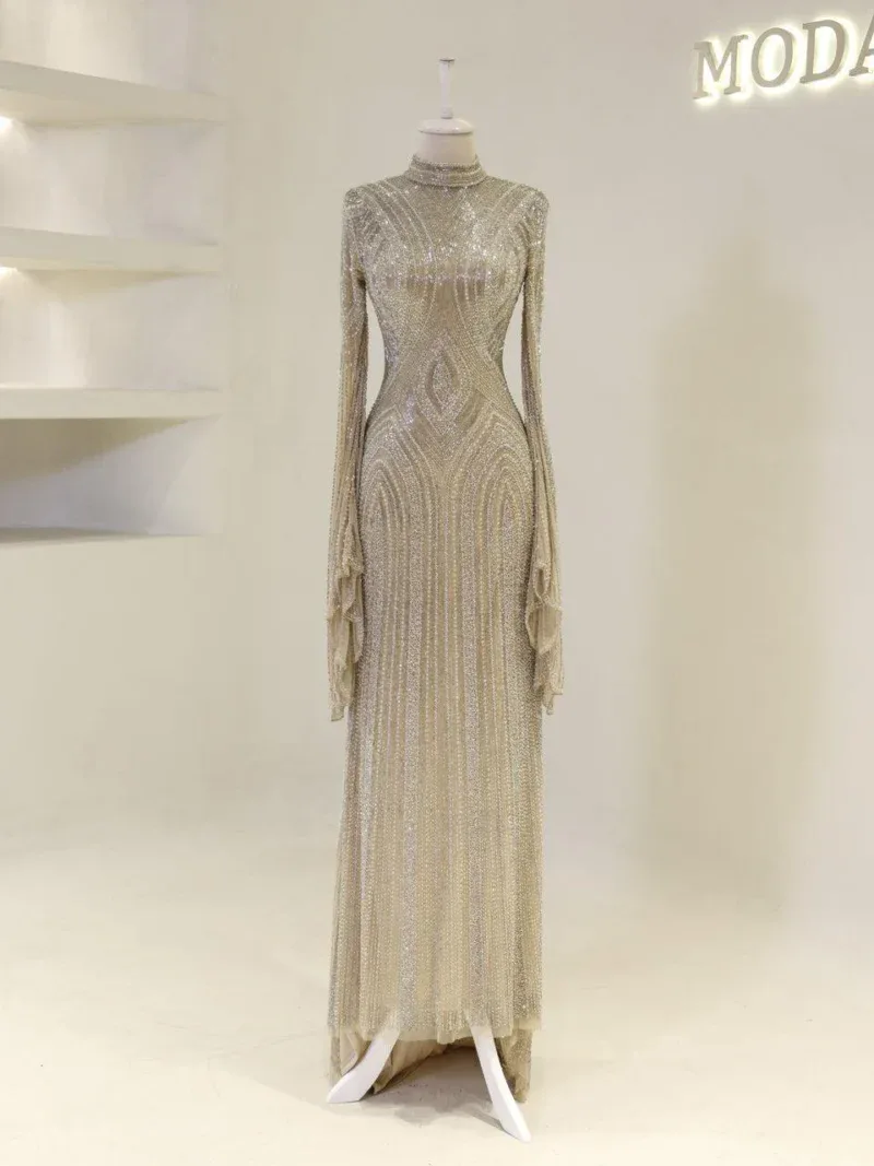 Couture Berru Modest Evening Dress