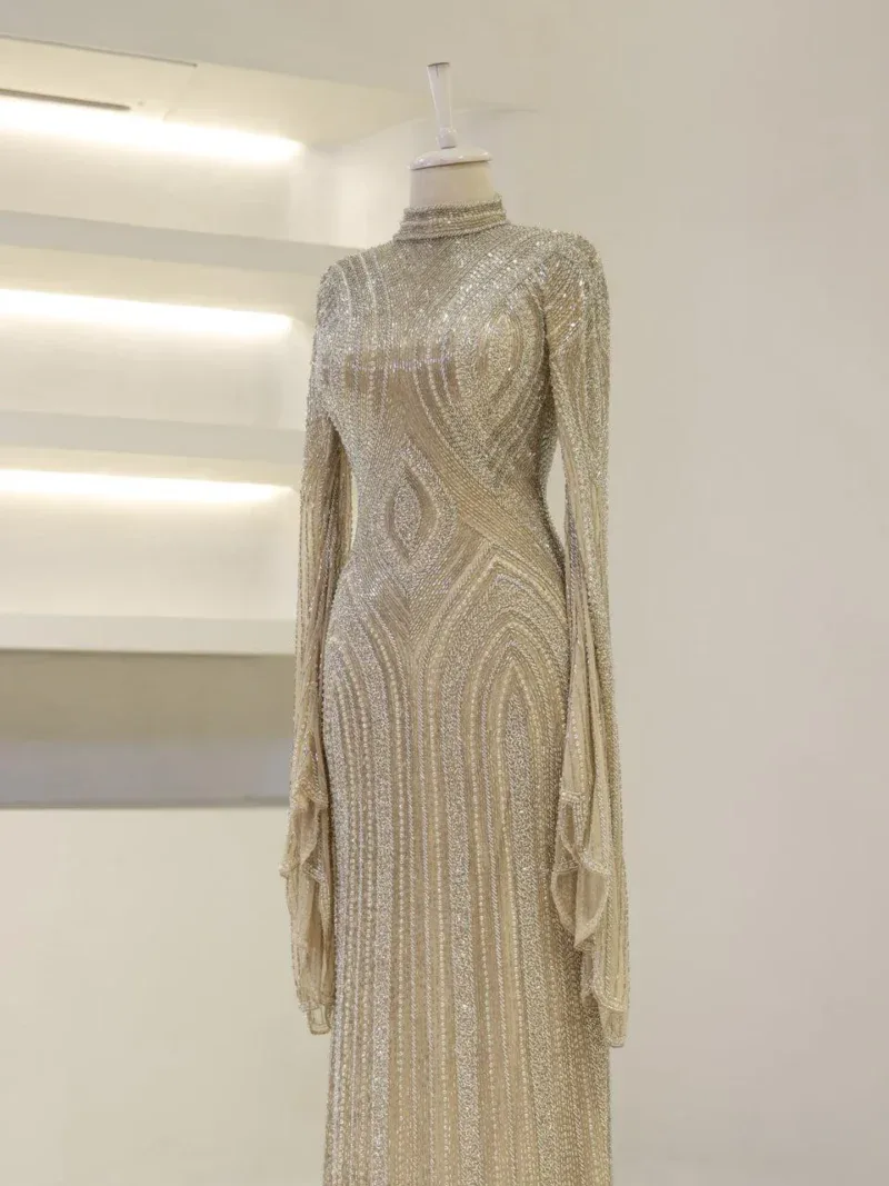 Couture Berru Modest Evening Dress
