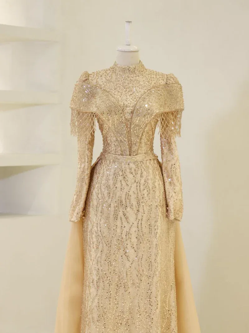 Couture Bowie Modest Evening Dress