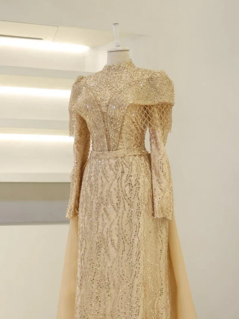 Couture Bowie Modest Evening Dress