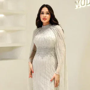 Couture Bukre Modest Evening Dress