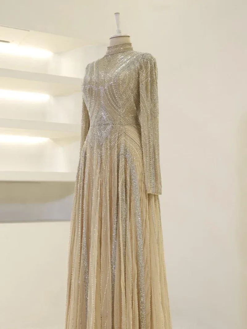 Couture Felora Modest Evening Dress