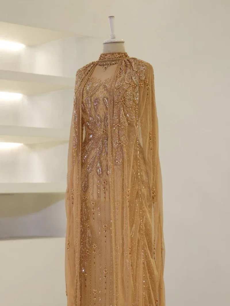 Couture Girona Modest Evening Dress