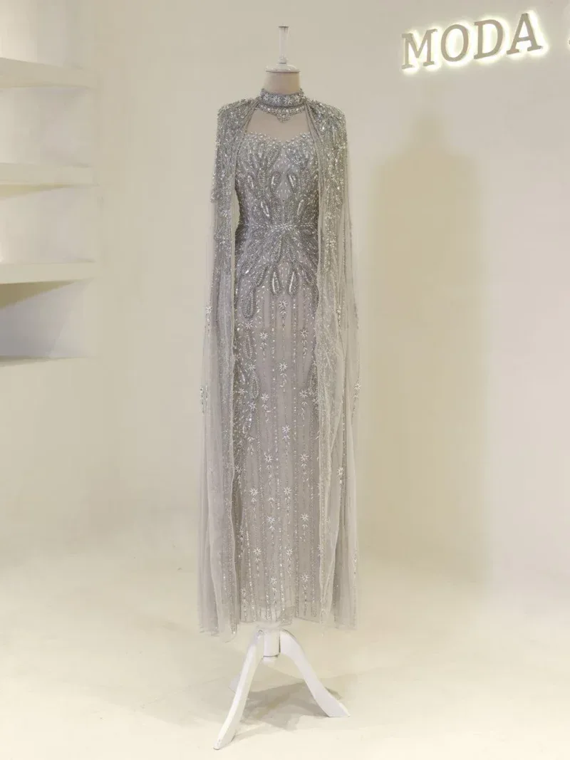 Couture Girona Modest Evening Dress