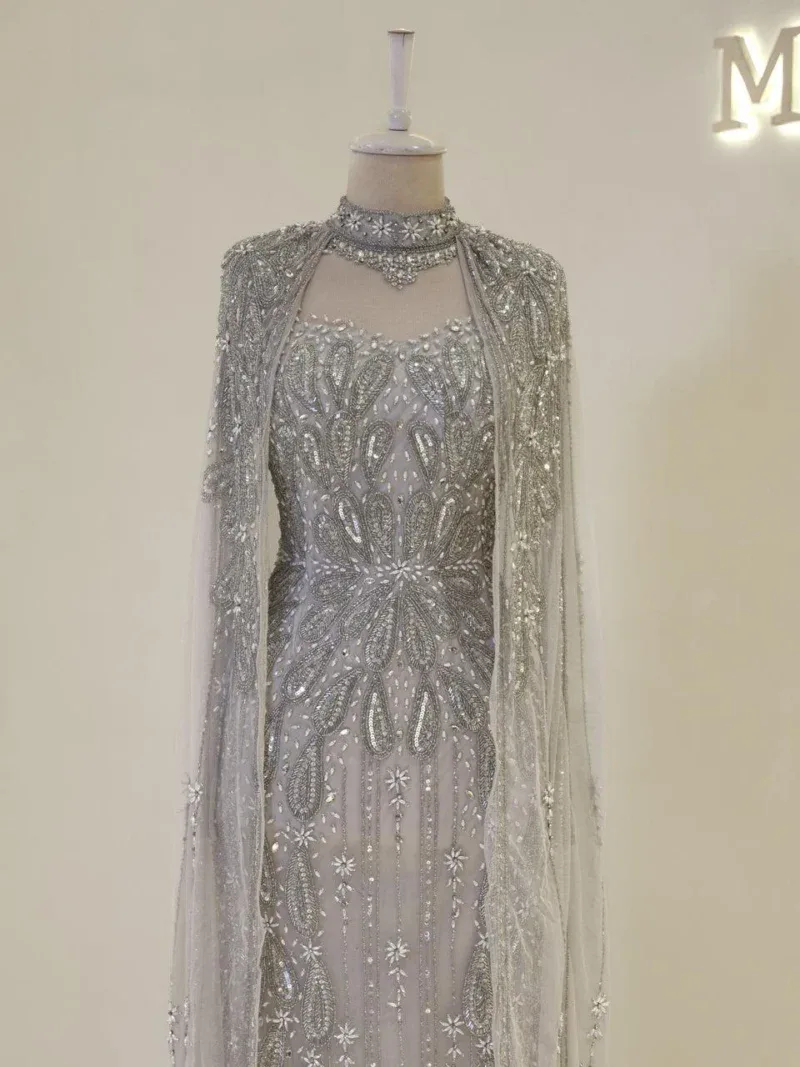Couture Girona Modest Evening Dress