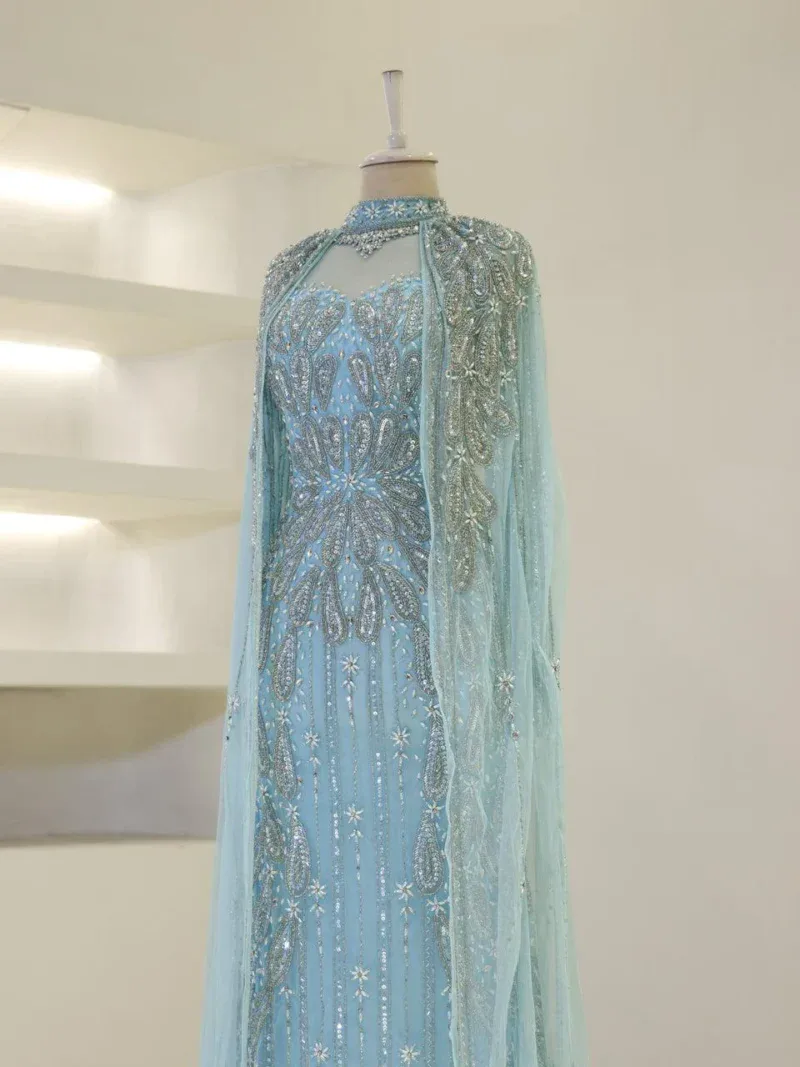 Couture Girona Modest Evening Dress