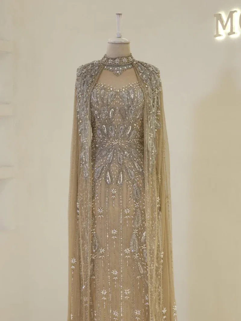 Couture Girona Modest Evening Dress