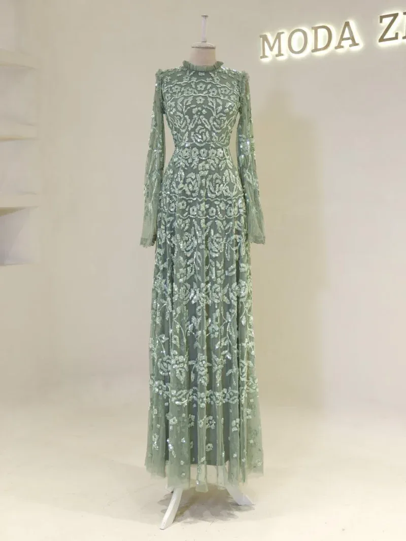 Couture Goldie Modest Evening Dress