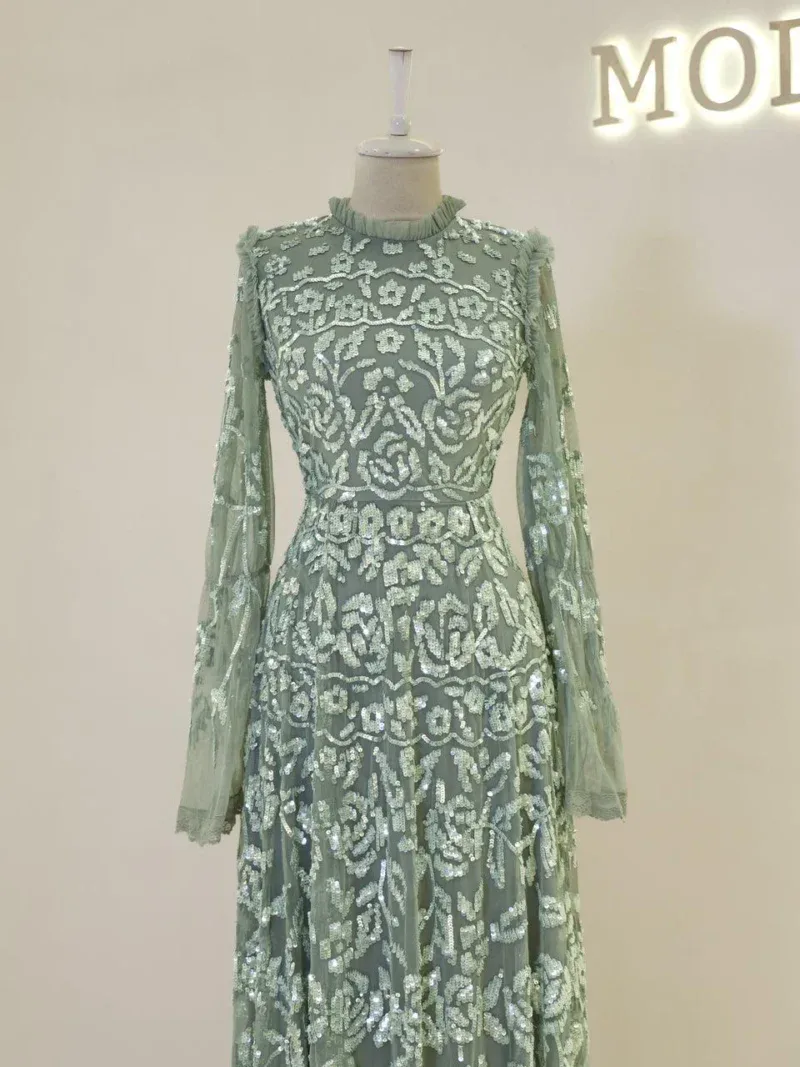 Couture Goldie Modest Evening Dress