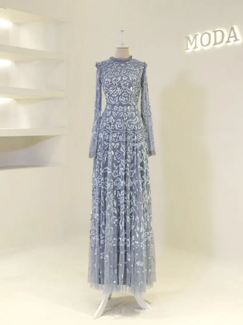 Couture Goldie Modest Evening Dress