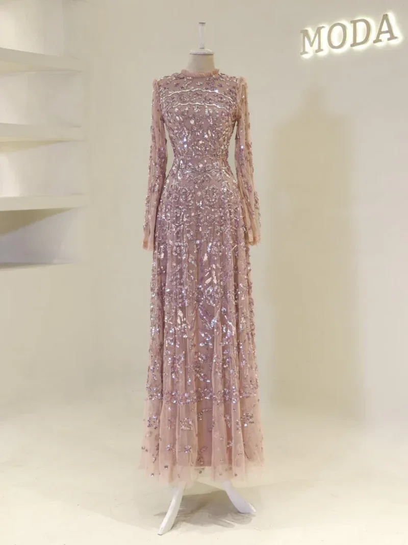 Couture Goldie Modest Evening Dress