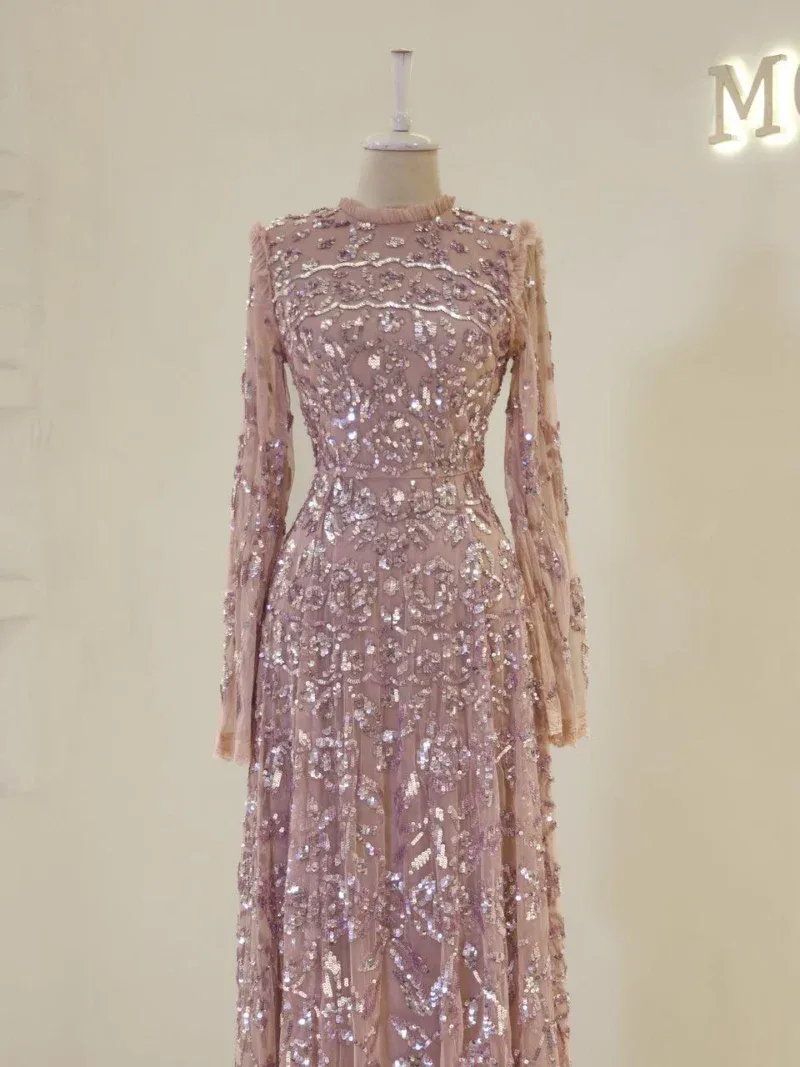 Couture Goldie Modest Evening Dress