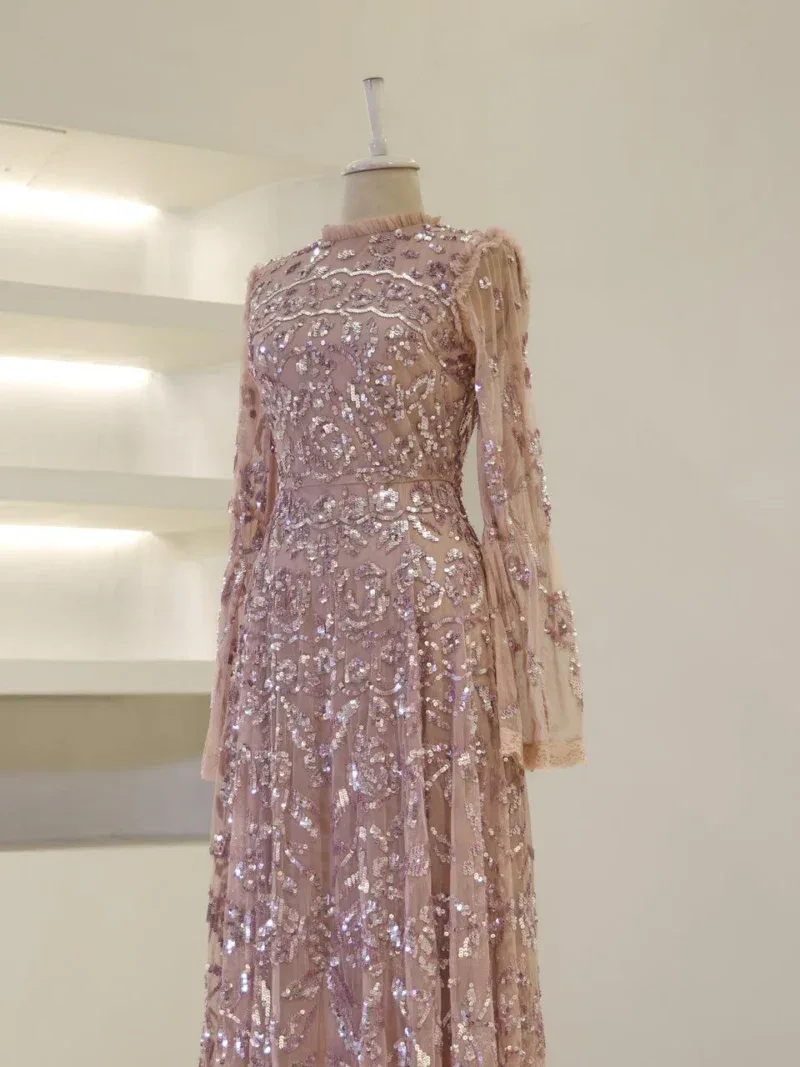 Couture Goldie Modest Evening Dress