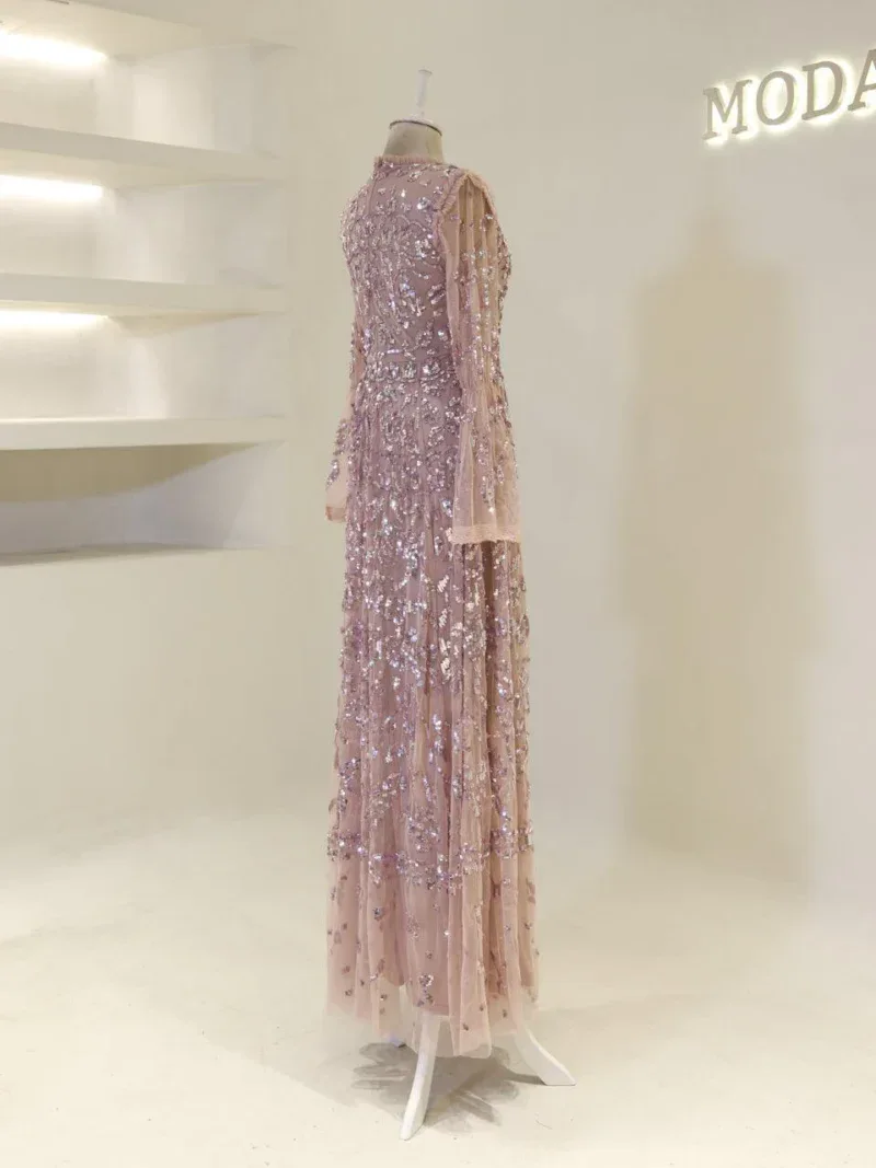 Couture Goldie Modest Evening Dress