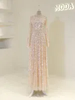 Couture Goldie Modest Evening Dress