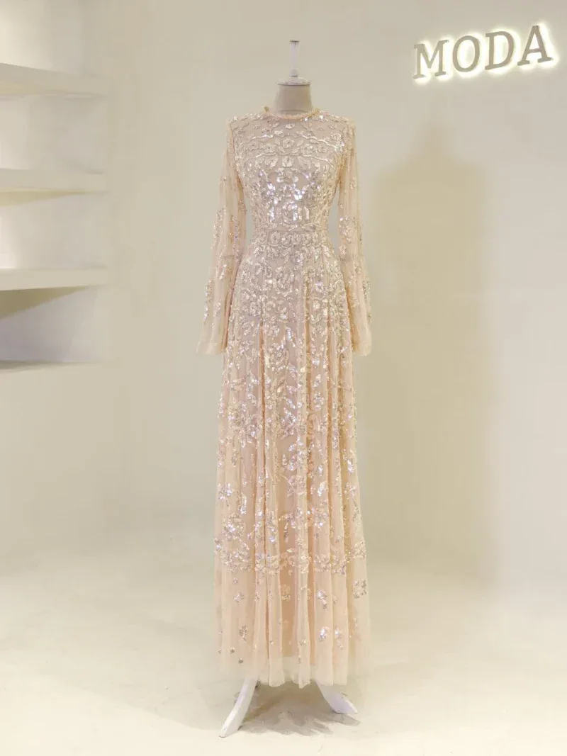 Couture Goldie Modest Evening Dress