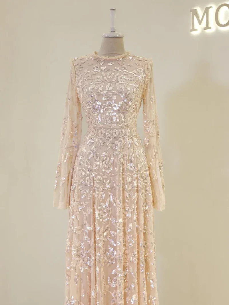 Couture Goldie Modest Evening Dress