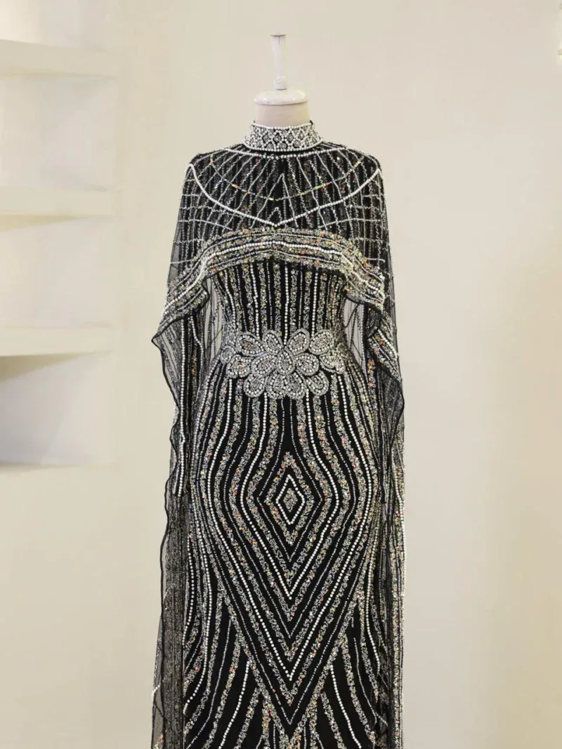 Couture Joven Modest Evening Dress