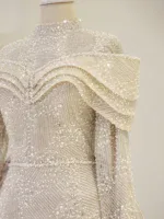 Couture Ladin Modest Evening Dress