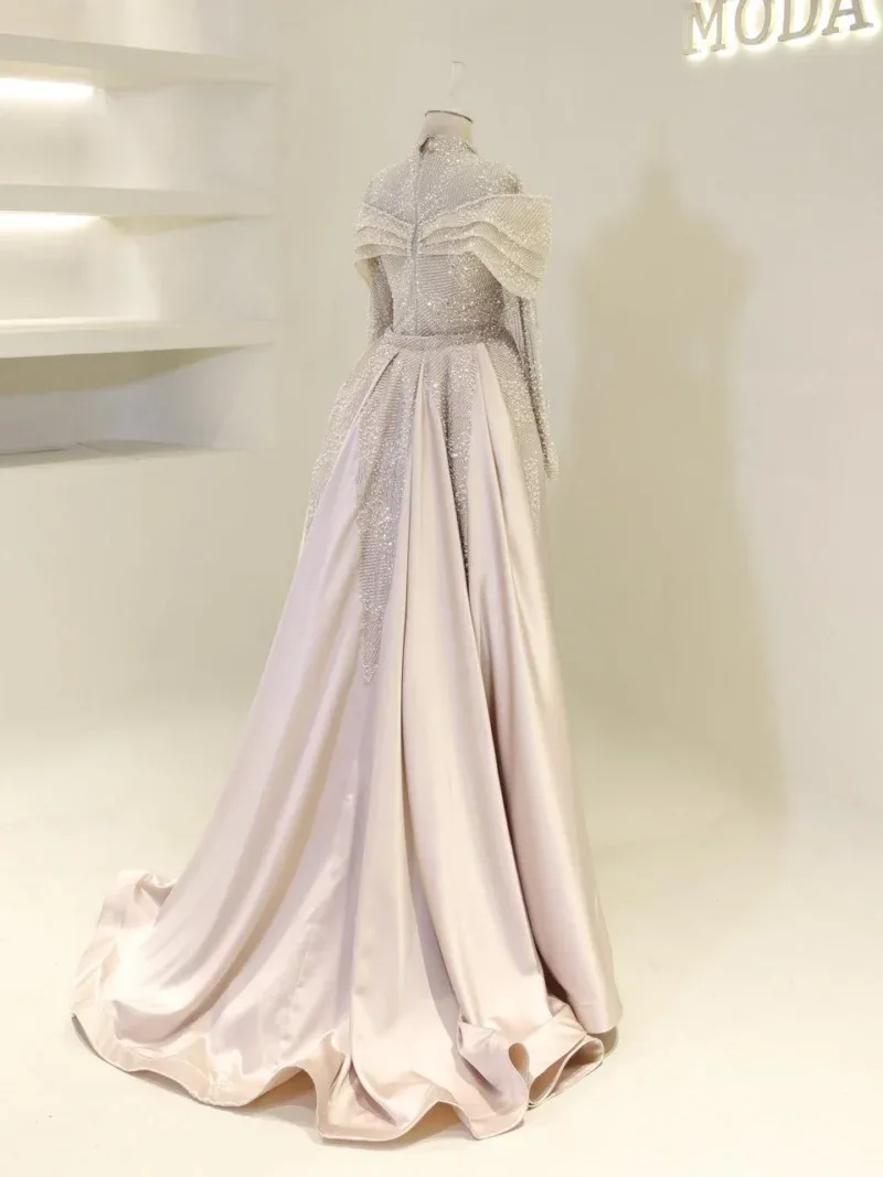 Couture Ladin Modest Evening Dress