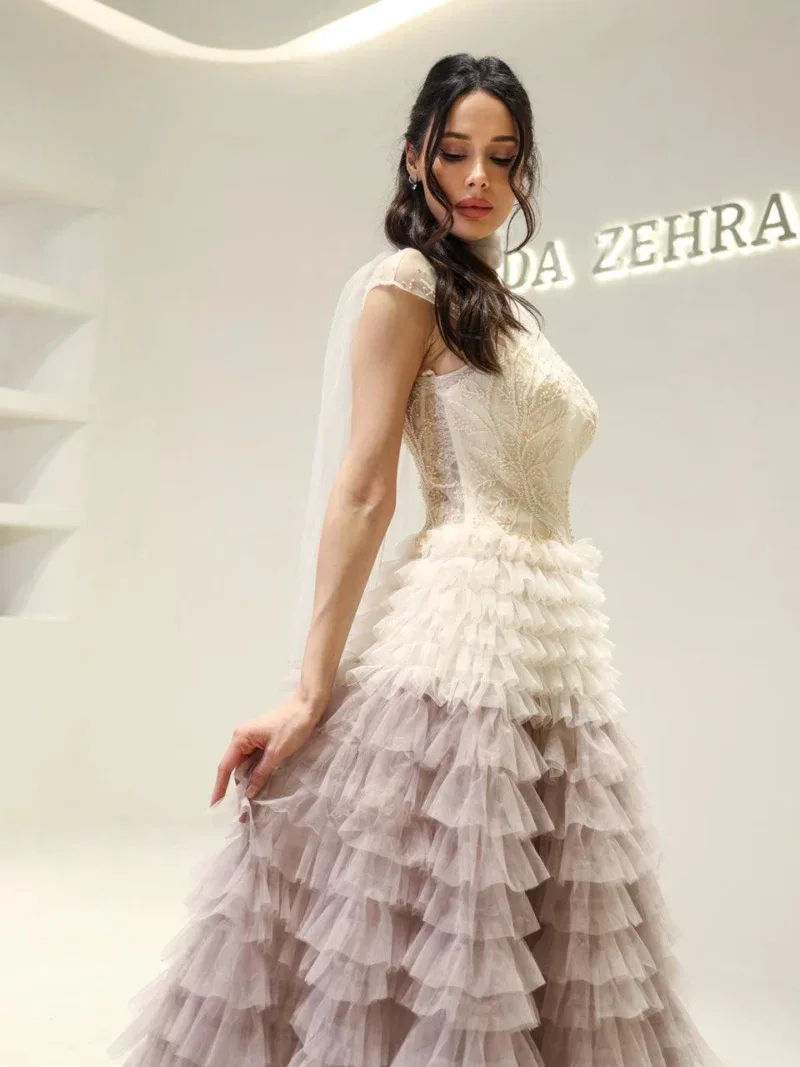 Couture Manolya Modest Evening Dress