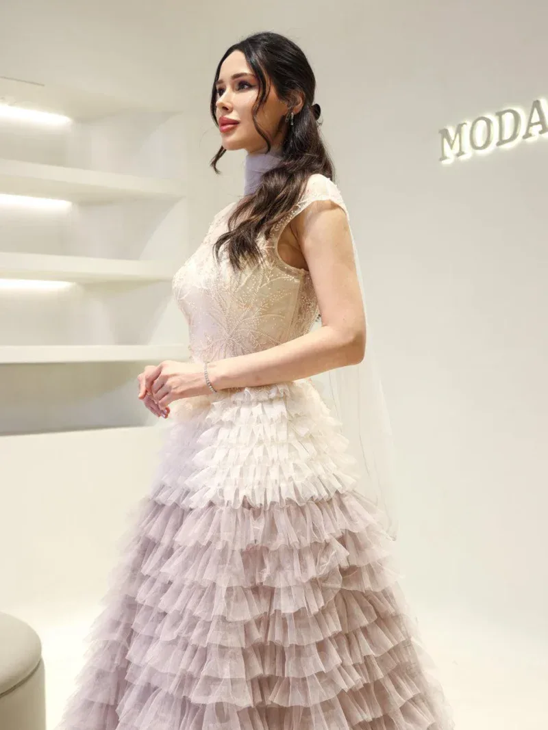 Couture Manolya Modest Evening Dress