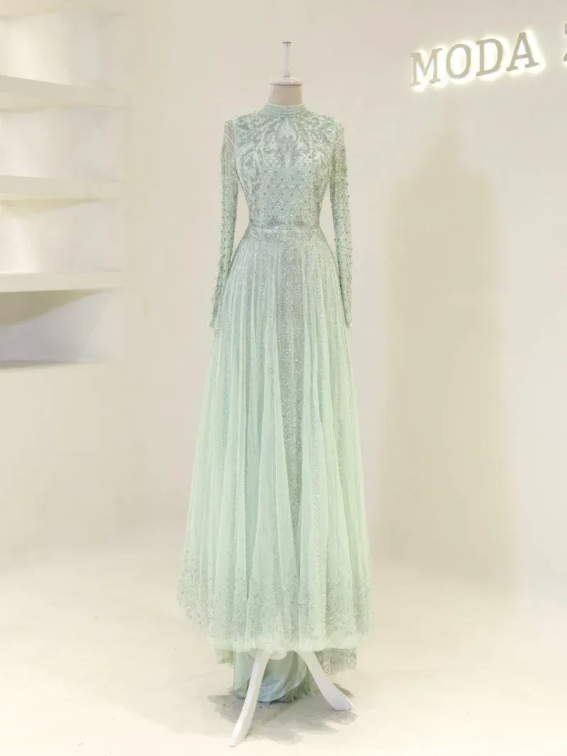 Couture Melina Modest Evening Dress