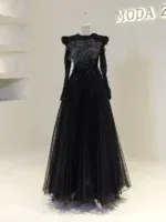 Couture Misra Modest Evening Dress