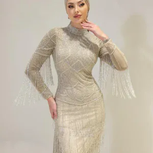 Couture Rita Modest Evening Dress