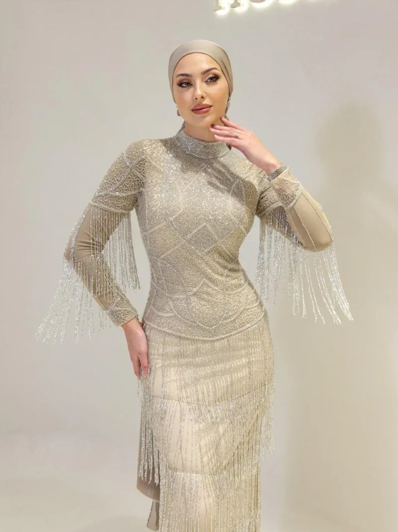 Couture Rita Modest Evening Dress