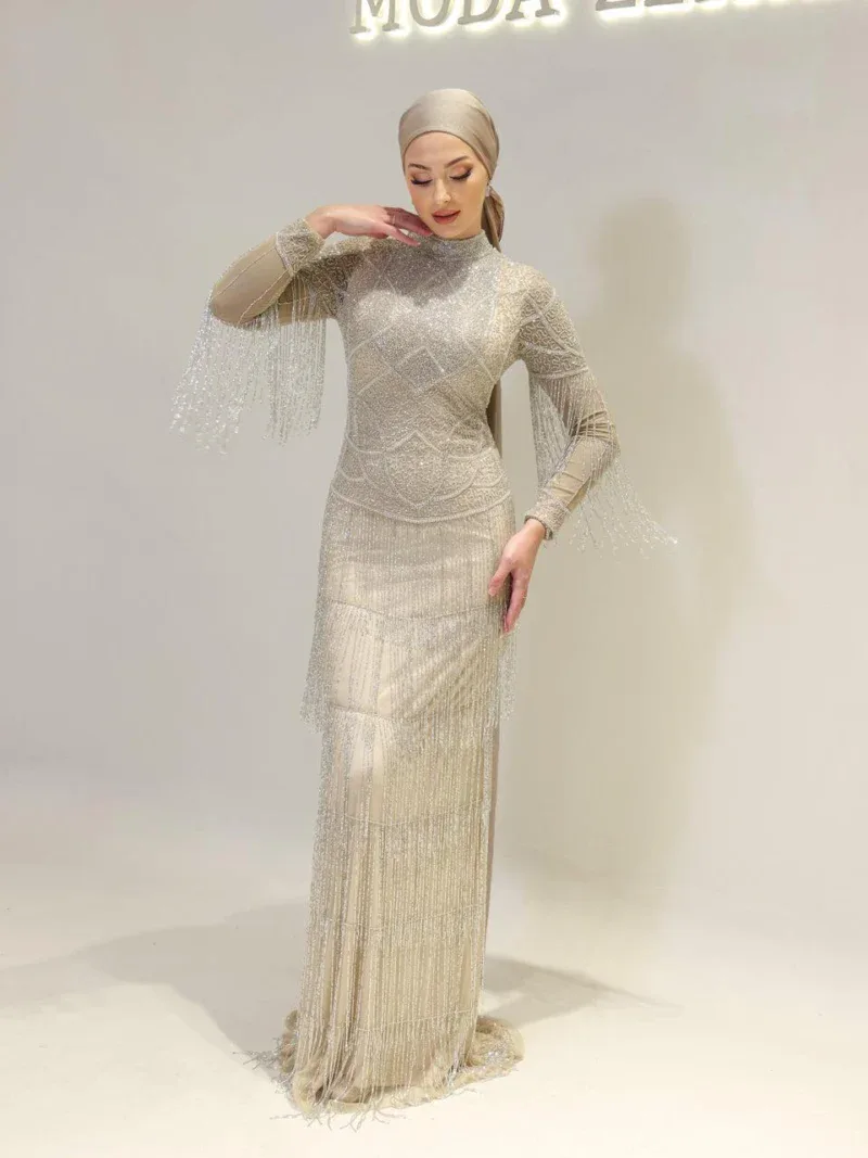 Couture Rita Modest Evening Dress