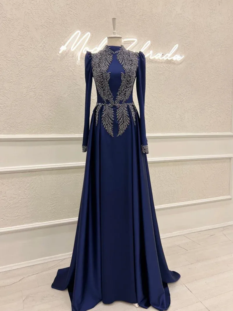 Couture Simone Non-Pleated Modest Evening Dress