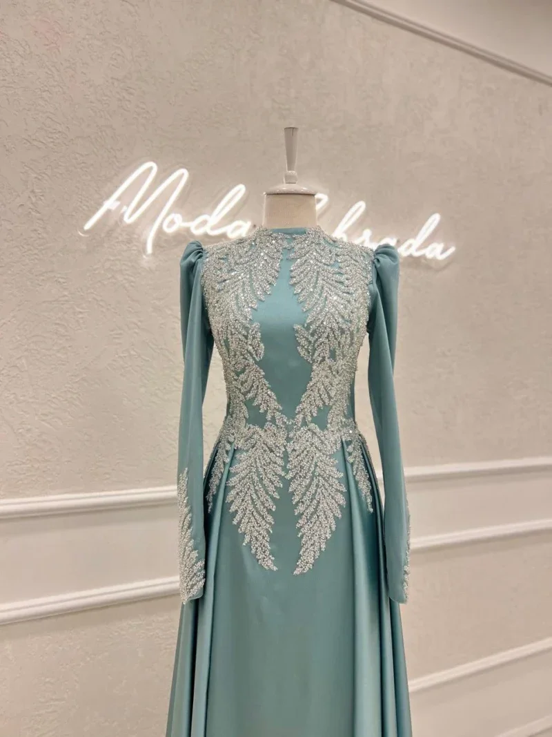 Couture Simone Non-Pleated Modest Evening Dress