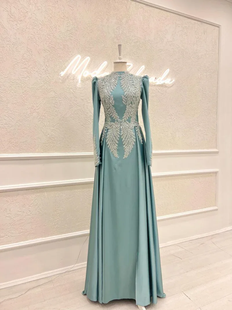 Couture Simone Non-Pleated Modest Evening Dress