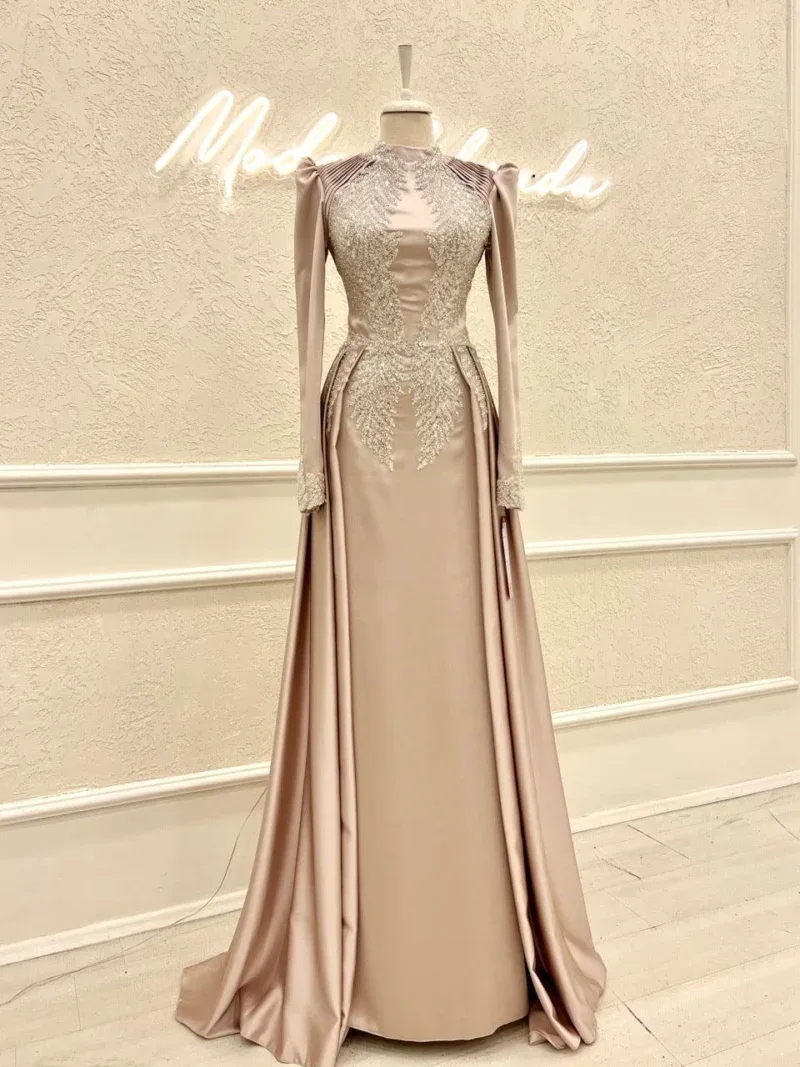 Couture Simone Non-Pleated Modest Evening Dress