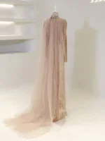 Couture Sueda Modest Evening Dress