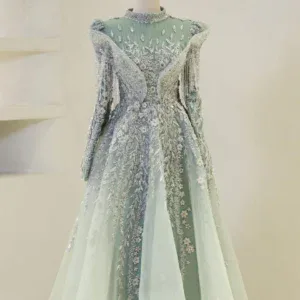 Couture Valencia Modest Evening Dress