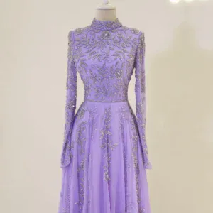 Couture Velica Modest Evening Dress