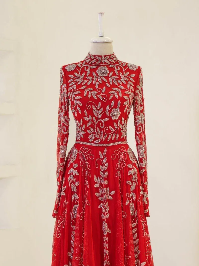 Couture Velica Modest Evening Dress