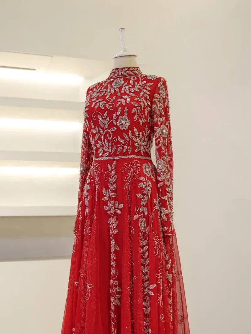 Couture Velica Modest Evening Dress