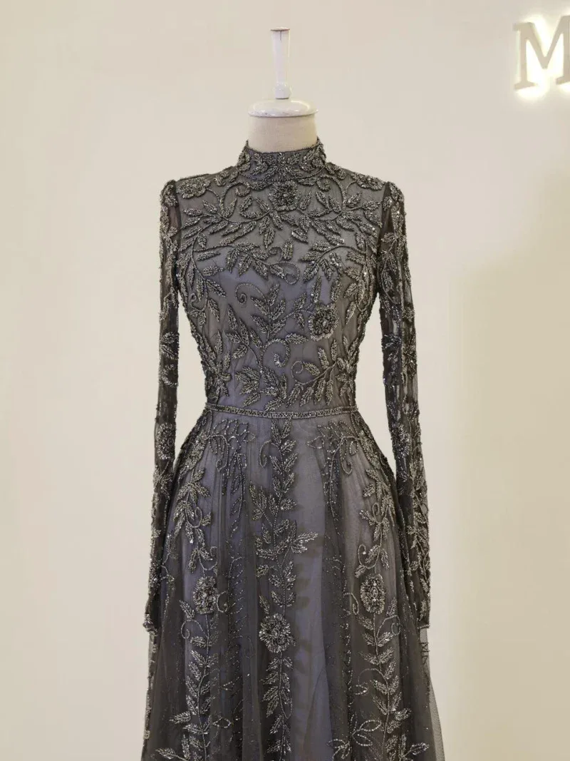 Couture Velica Modest Evening Dress