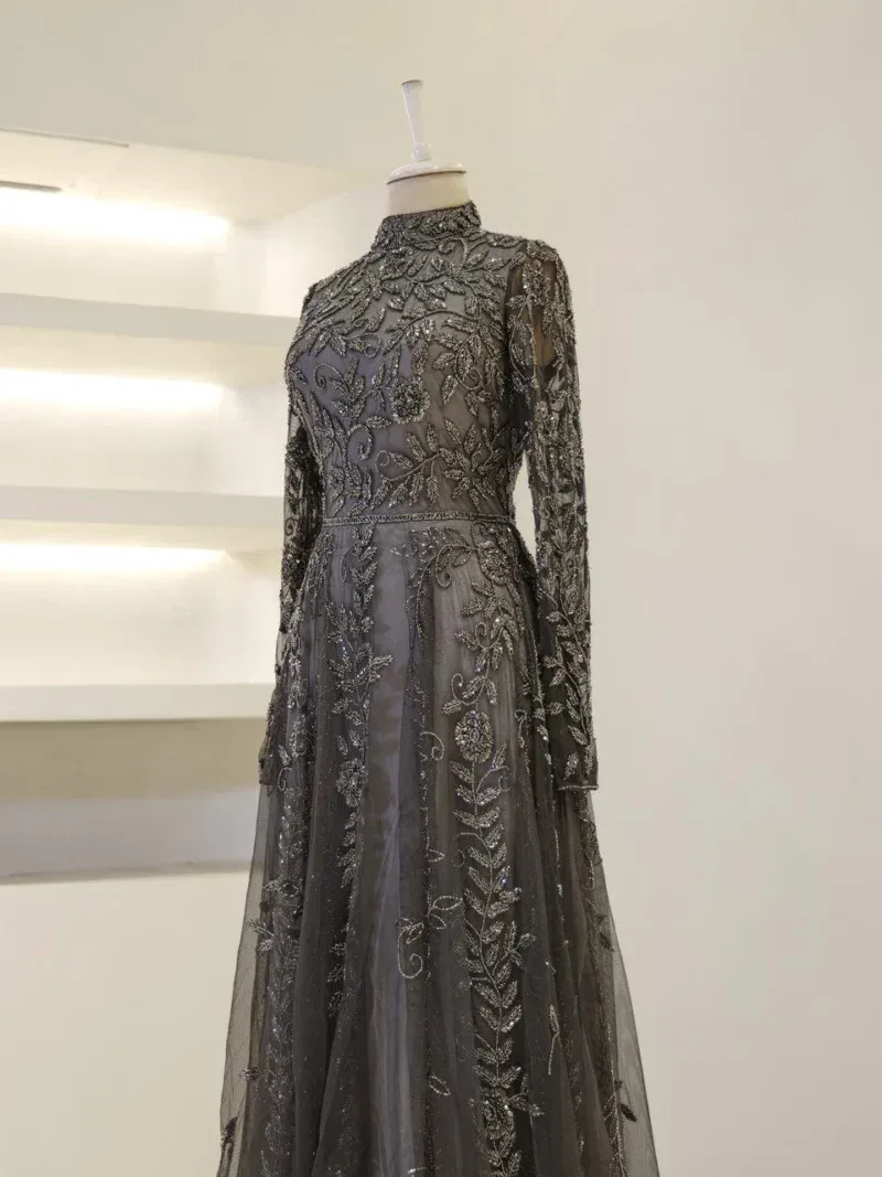 Couture Velica Modest Evening Dress