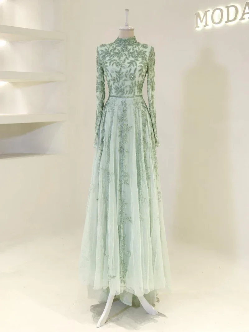 Couture Velica Modest Evening Dress