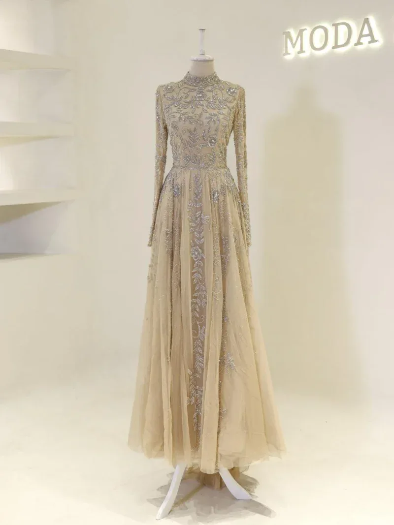 Couture Velica Modest Evening Dress