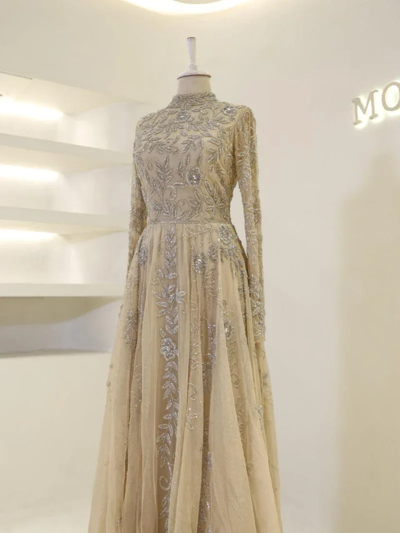 Couture Velica Modest Evening Dress