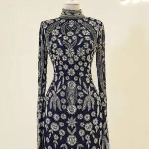 Couture Virelle Modest Evening Dress