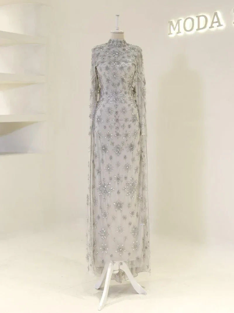 Couture Zenyra Modest Evening Dress