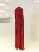 Design Mother of Pearl Hijab Evening Dress